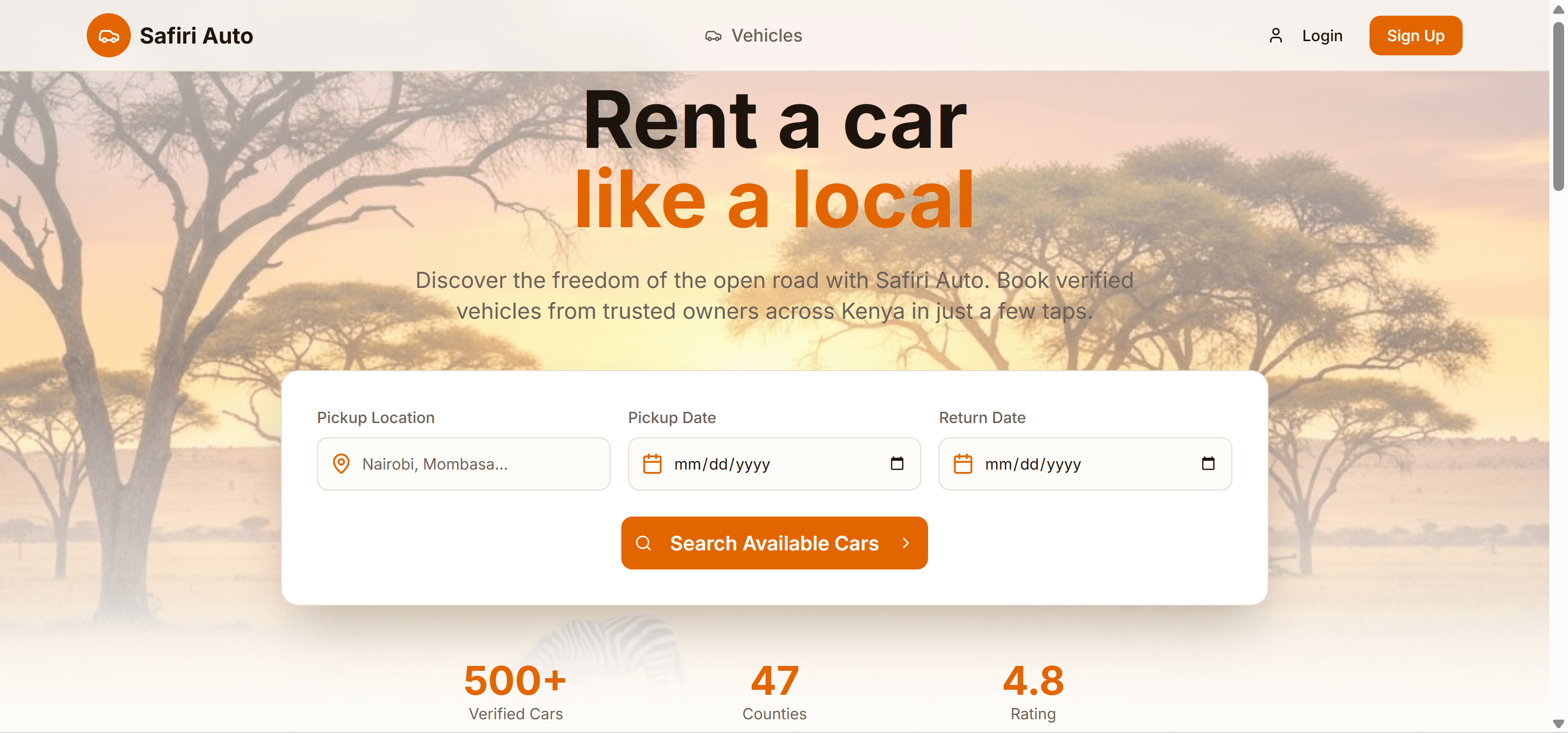 Safiri Auto Home Page